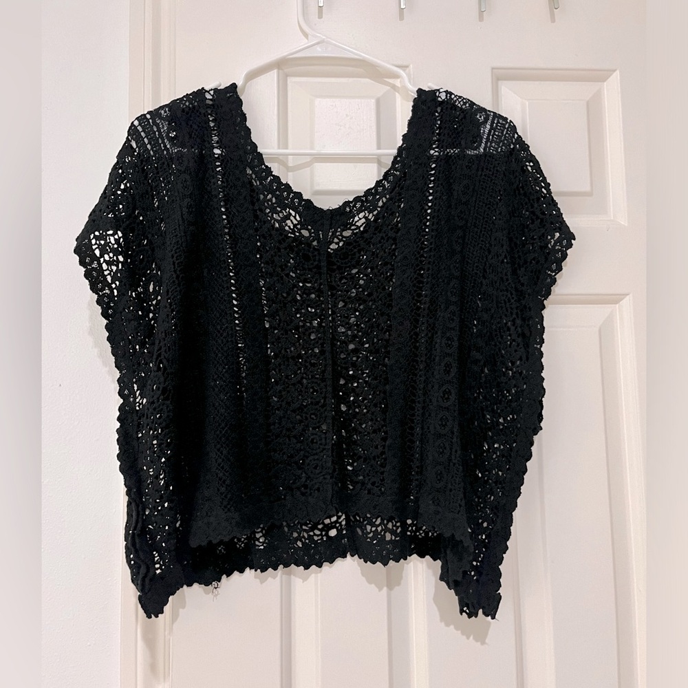 Nikki Rich Knitted See Through Top size small